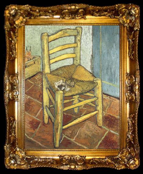 framed  Vincent Van Gogh Van Gogh-s Chair, ta009-2